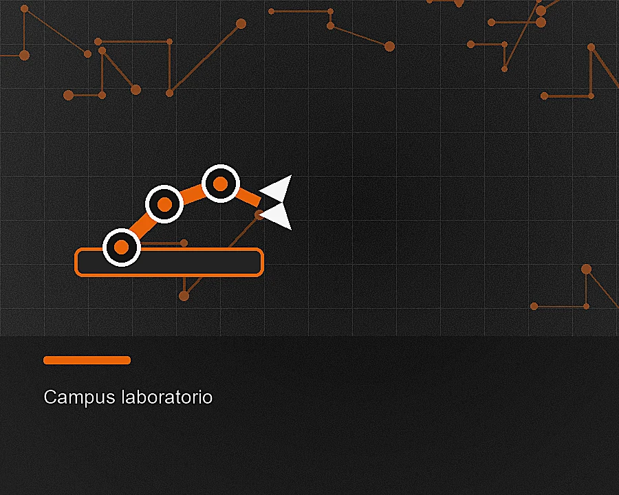 Estudiantes trabajando en laboratorio de mecatronica